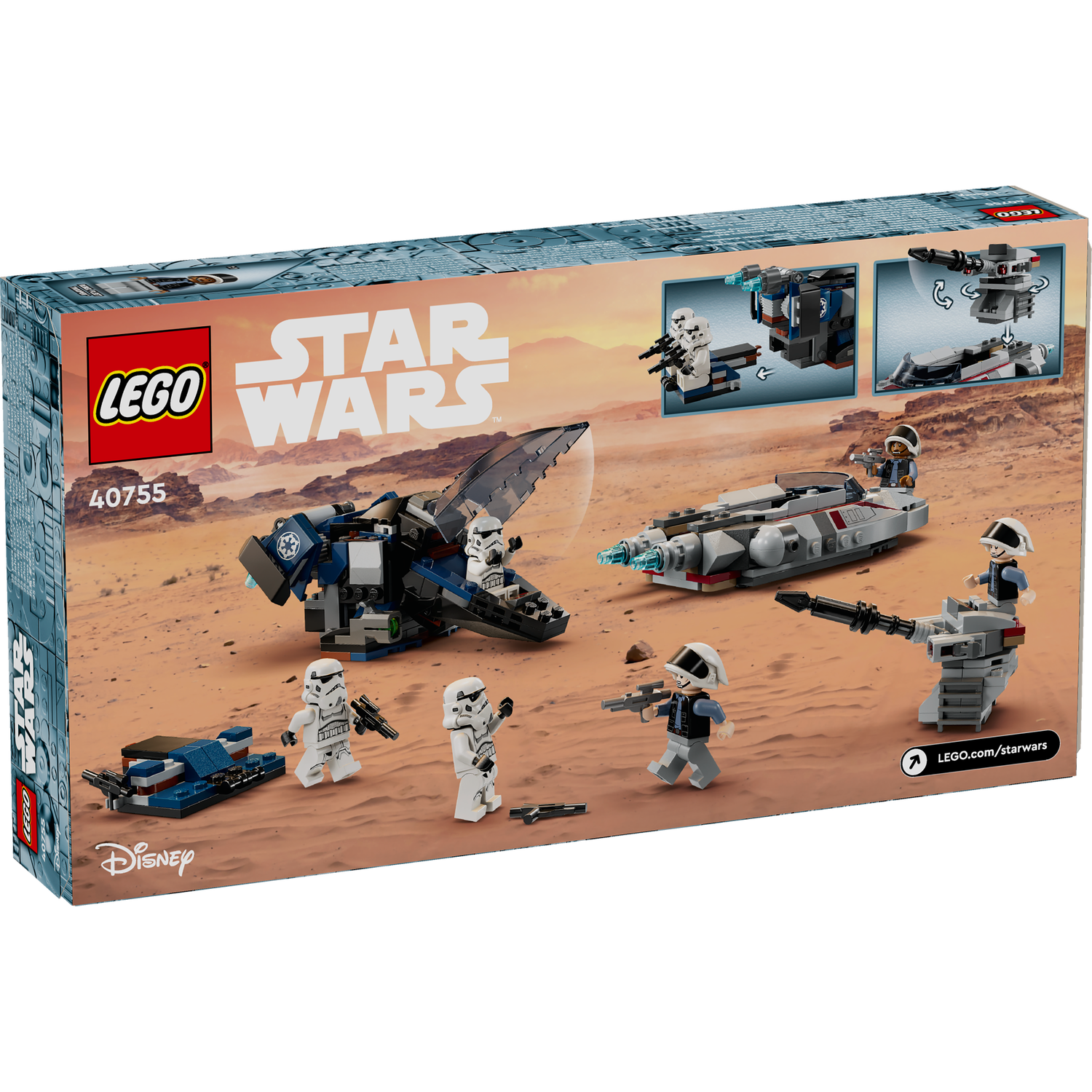 40755 Imperial Dropship vs. Rebel Scout Speeder